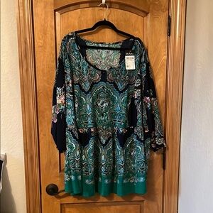 Ulla Popken Paisley Print Women's Top